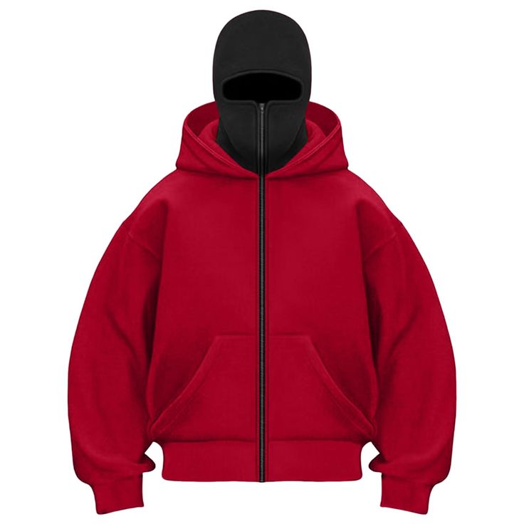 Blaclava zip-up hoodie