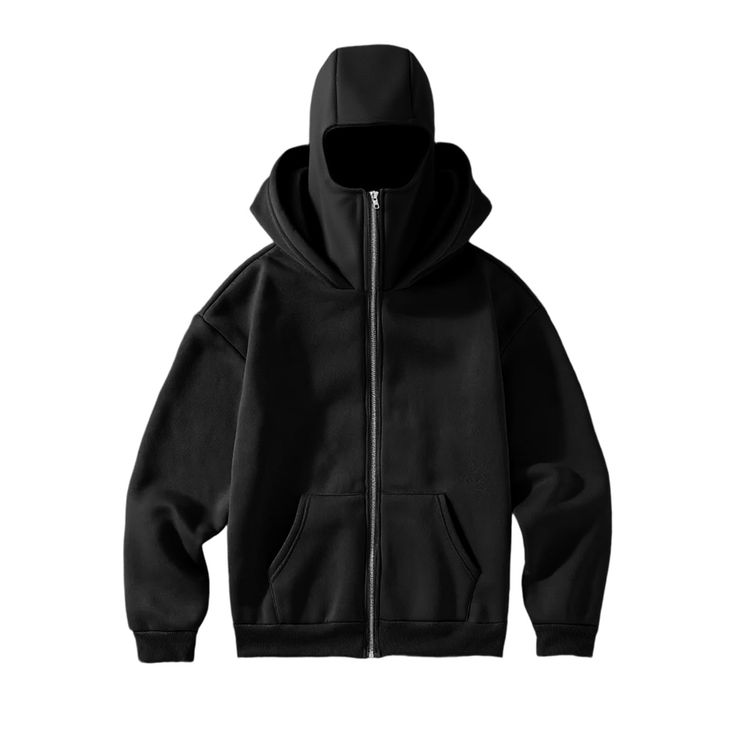 Blaclava zip-up hoodie